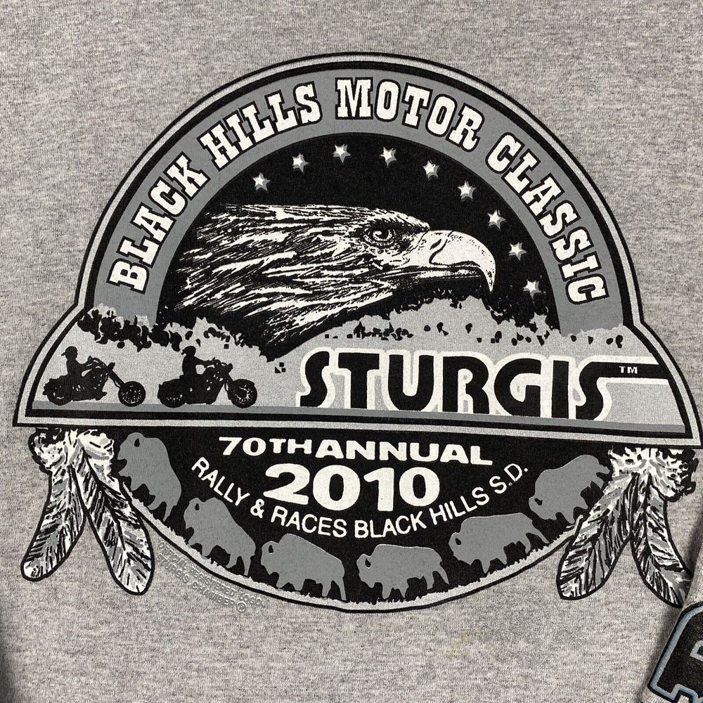 2010 70 th ANNUAL STURGIS MOTORCYCLE RALLY BLACK HILLS SD.SZ XL - Picture 2 of 11